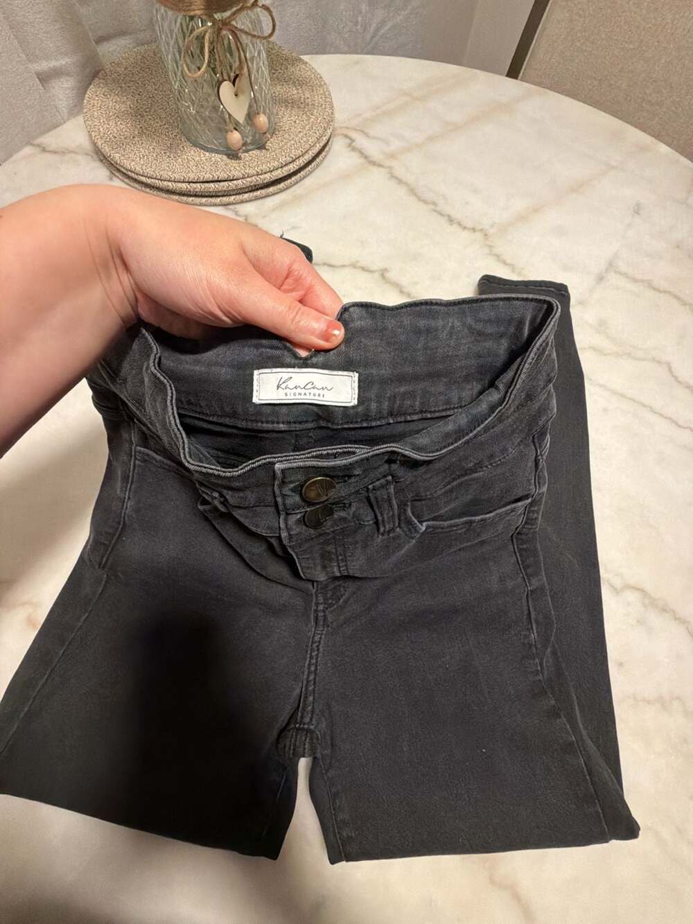 KanCan Signature Kurvy Ultra High Rise Ankle Skinny Black Jeans Size 27